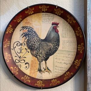 Rooster Decor Plate